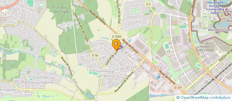 localisation de l'entreprise MADAME BILKISSE RASSOLMIAN  CHANTELOUP-EN-BRIE