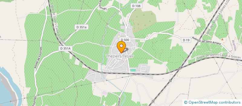 localisation de l'entreprise MADAME BILLEL FETOUAK  THEZIERS