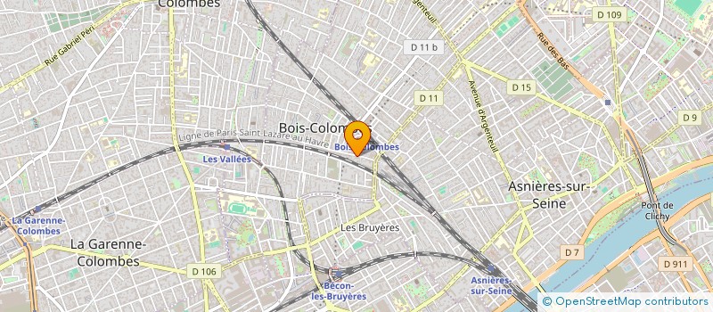 localisation de l'entreprise MADAME BINBIN WU à BOIS-COLOMBES