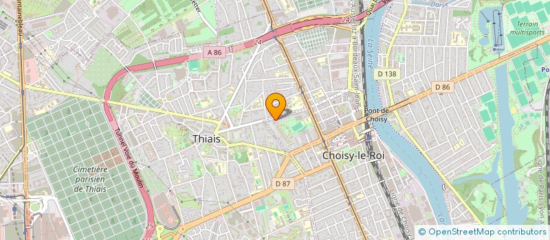 localisation de l'entreprise MADAME BINE DIAGOURAGA à CHOISY-LE-ROI