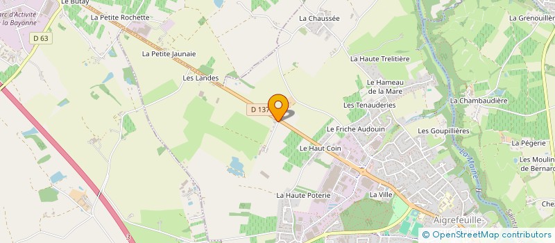 localisation de l'entreprise MADAME BINETA GUEYE  AIGREFEUILLE-SUR-MAINE