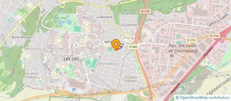 localisation de l'entreprise MADAME BINHUI ZHANG  ORSAY