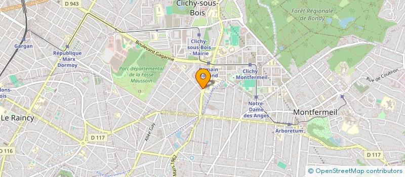 localisation de l'entreprise MADAME BINTA CISSE à CLICHY-SOUS-BOIS