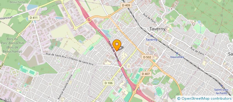 localisation de l'entreprise MADAME BINTA DIAWARA  TAVERNY