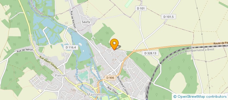 localisation de l'entreprise MADAME BINTA DIOUF à MAINTENON