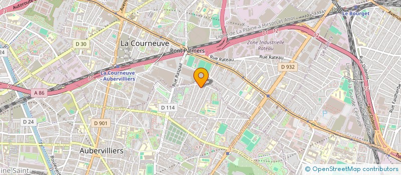 localisation de l'entreprise MADAME BINTA KANDE à AUBERVILLIERS