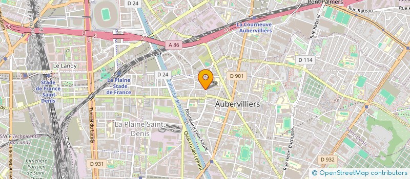 localisation de l'entreprise MADAME BINTA MALLE à AUBERVILLIERS