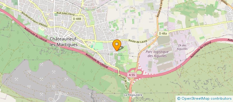 localisation de l'entreprise MADAME BINTA SECK  CHATEAUNEUF-LES-MARTIGUES