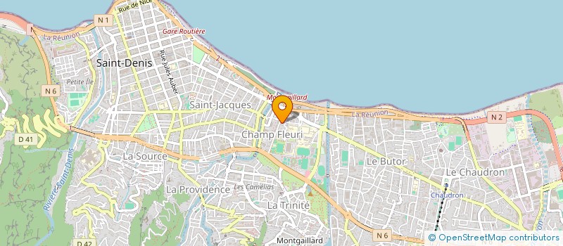 localisation de l'entreprise MADAME BINTI DIMASSI SAID  SAINT-DENIS