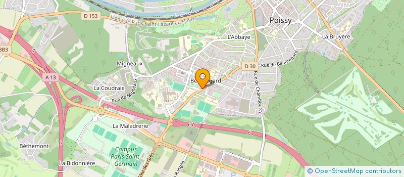 localisation de l'entreprise MADAME BINTOU BAGAYOGO  POISSY