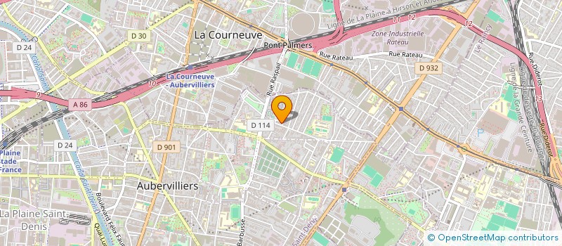 localisation de l'entreprise MADAME BINTOU DIABY  AUBERVILLIERS