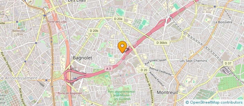 localisation de l'entreprise MADAME BINTOU DIARRA  BAGNOLET