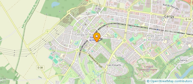 localisation de l'entreprise MADAME BINTOU DIENG  CERGY