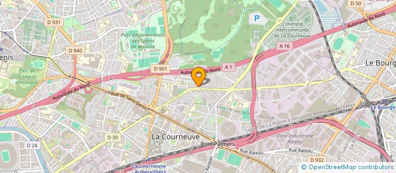 localisation de l'entreprise MADAME BINTOU SANGARE  LA COURNEUVE