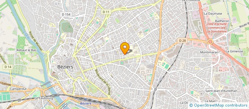 localisation de l'entreprise MADAME BINTOU SOW  BEZIERS