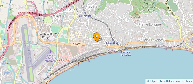localisation de l'entreprise MADAME BIRGITTE VOLDBORG à CANNES