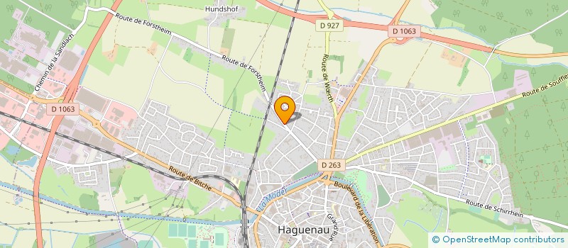 localisation de l'entreprise MADAME BIRSEN AHLAT  HAGUENAU