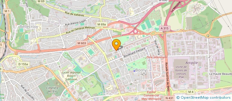 localisation de l'entreprise MADAME BIRSEN OZSAHIN à METZ