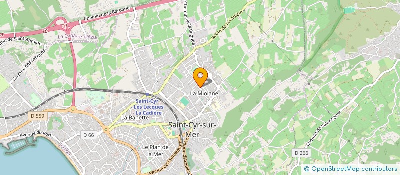 localisation de l'entreprise MADAME BISETTE RAULT à SAINT-CYR-SUR-MER