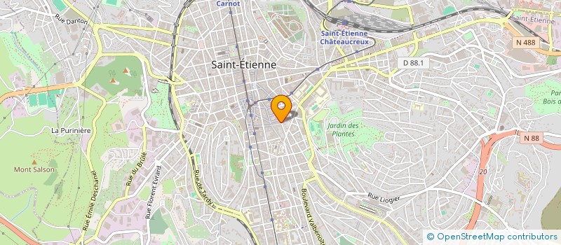 localisation de l'entreprise MADAME BISSA GOGOUA  SAINT-ETIENNE