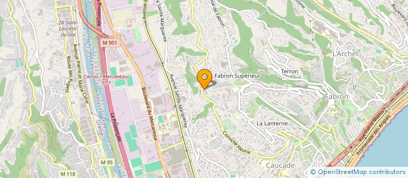 localisation de l'entreprise MADAME BITA AZIMI-KHOI  NICE