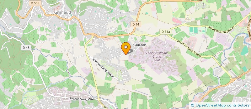 localisation de l'entreprise MADAME BLANCA ARAYA ARIAS  GRIMAUD