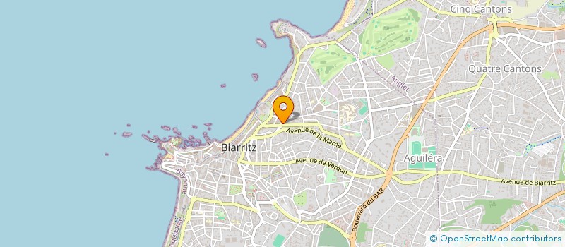 localisation de l'entreprise MADAME BLANCA MARTIN HERNANDEZ  BIARRITZ