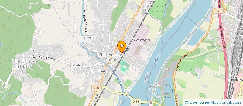 localisation de l'entreprise MADAME BLANCA REDONDO à LA VOULTE-SUR-RHONE
