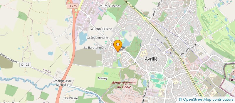 localisation de l'entreprise MADAME BLANCHE BOURGEOIS  AVRILLE