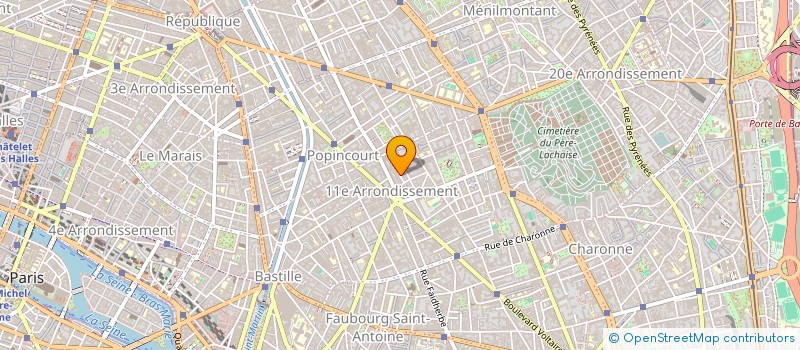 localisation de l'entreprise MADAME BLANCHE CAROIT  PARIS