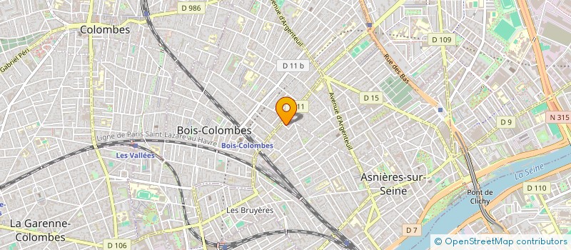 localisation de l'entreprise MADAME BLANCHE DERKENNE à ASNIERES-SUR-SEINE