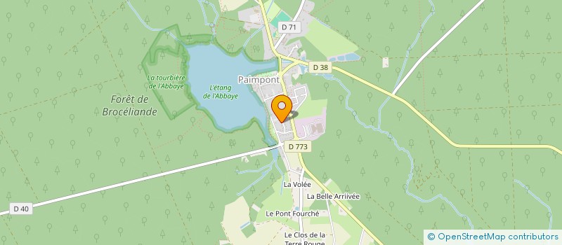 localisation de l'entreprise MADAME BLANCHE DUCLOZIER  PAIMPONT