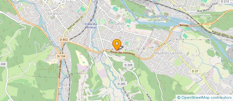 localisation de l'entreprise MADAME BLANCHE GAUDE  GELOS