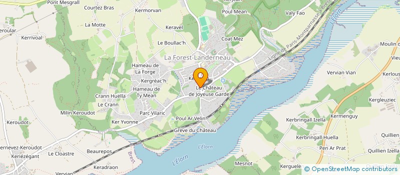 localisation de l'entreprise MADAME BLANCHE GIUSTI  LA FOREST-LANDERNEAU