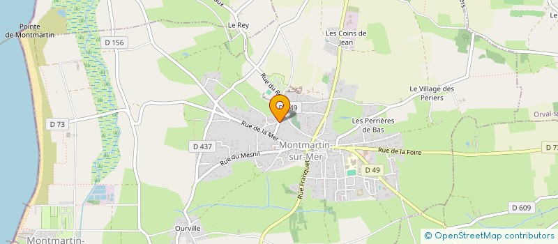 localisation de l'entreprise MADAME BLANCHE HAMEL  HAUTEVILLE-SUR-MER