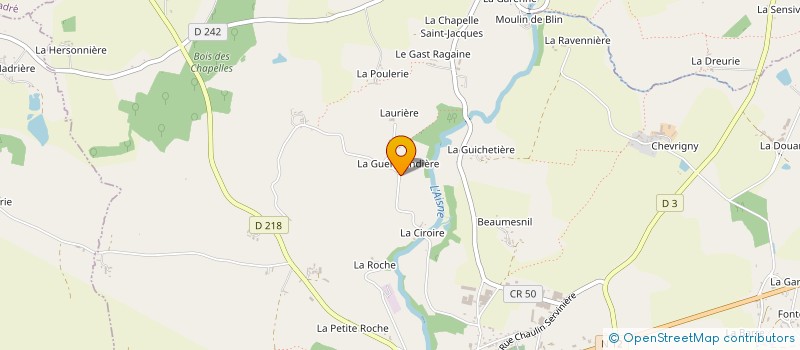 localisation de l'entreprise MADAME BLANCHE LANDEMAINE  JAVRON-LES-CHAPELLES