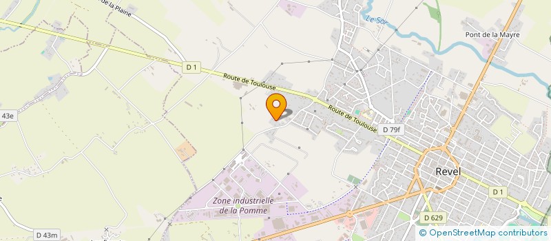 localisation de l'entreprise MADAME BLANCHE LARROUTIS  REVEL