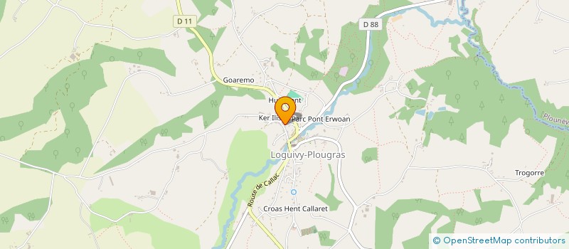 localisation de l'entreprise MADAME BLANCHE LE MEUR à PLOUNERIN