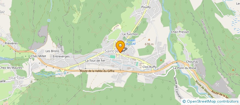 localisation de l'entreprise MADAME BLANCHE LECLERC  SAINT-JEOIRE