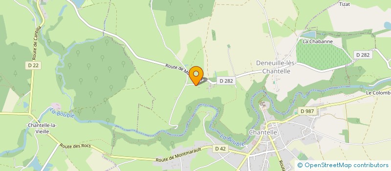 localisation de l'entreprise MADAME BLANCHE METZGER  DENEUILLE-LES-CHANTELLE