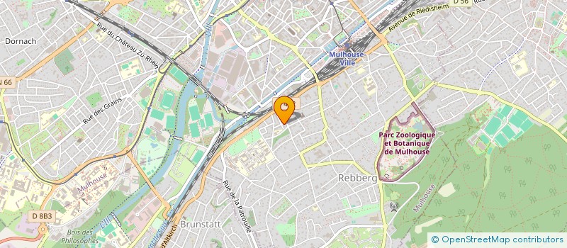 localisation de l'entreprise MADAME BLANCHE SCHMERBER à MULHOUSE