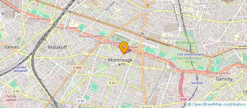 localisation de l'entreprise MADAME BLANCHE SEGISSEMENT  MONTROUGE