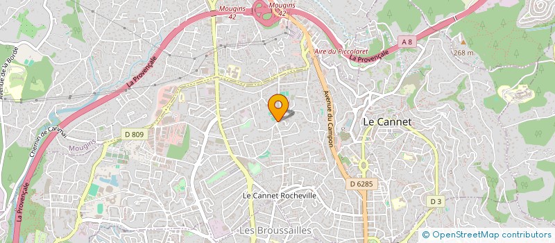 localisation de l'entreprise MADAME BLANCHE SERGENTI à LE CANNET