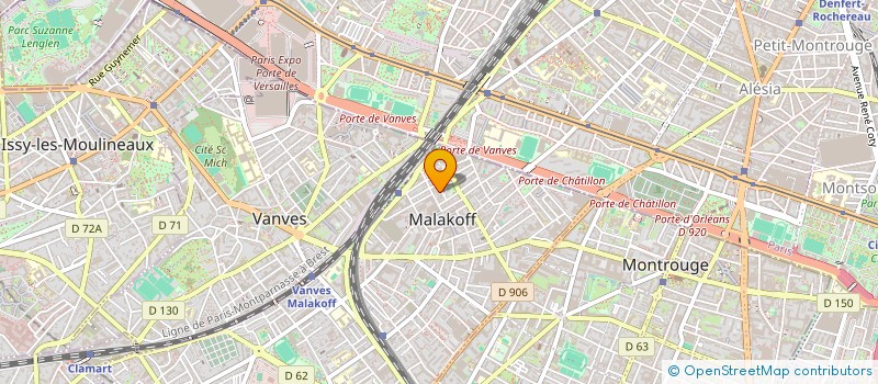 localisation de l'entreprise MADAME BLANCHE TABUSSE  MALAKOFF