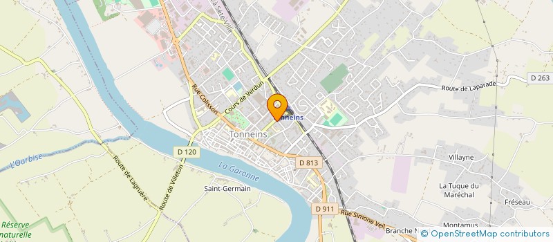 localisation de l'entreprise MADAME BLANDINE ASTEGNO  TONNEINS