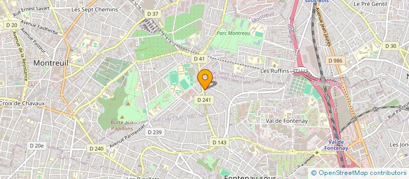 localisation de l'entreprise MADAME BLANDINE BACCONNET à MONTREUIL