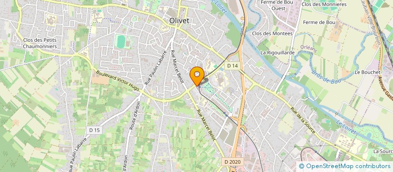 localisation de l'entreprise MADAME BLANDINE BAUDRY à OLIVET