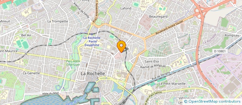 localisation de l'entreprise MADAME BLANDINE BEKOLI  LA ROCHELLE