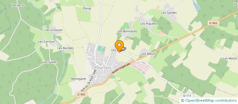 localisation de l'entreprise MADAME BLANDINE BELMERE  POURRAIN