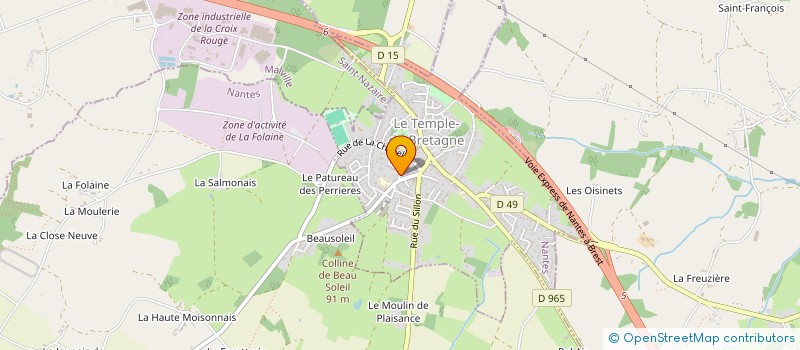 localisation de l'entreprise MADAME BLANDINE BERNARD  LE TEMPLE-DE-BRETAGNE